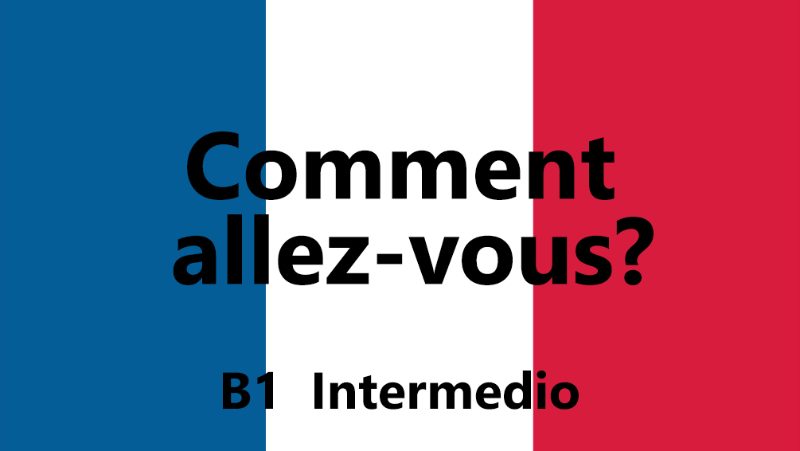 Curso de Francés intermedio (B1)